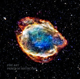 Art Print of a Supernova Remnant in the Milky Way Galaxy 16,000 light years from Earth