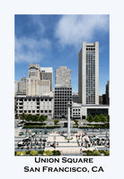 Union Square at San Francisco California poster