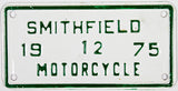 1975 Virginia Smithfield Motorcycle License Plate