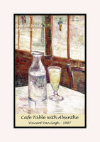 premium Quality poster of Cafe Table with Absinthe painted by Vincent Van Gogh
