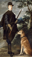 An archival premium Quality Art Print of a Portrait of Cardinal Infante Ferdinand of Austria by Diego Velazquez