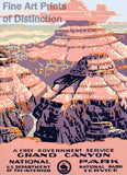 Grand Canyon National Park Tourism Poster art print