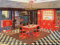 Design for a Dining Room painting by Heinrich Vogeler