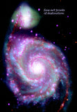 Whirlpool Galaxy m51 art print