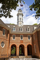Williamsburg Capitol Building Rotunda Flying Union Jack Flag art print