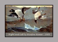 Poster of Right and Left painted by Winslow Homer in 1909