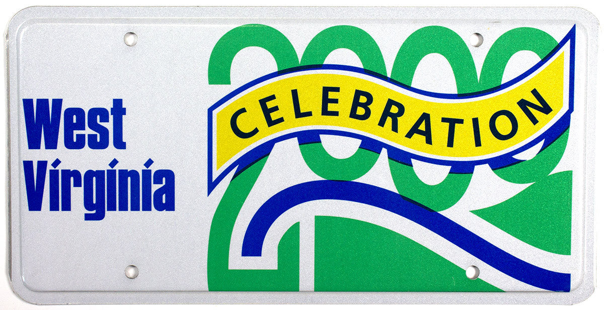 2000 West Virginia Celebration License Plate