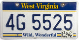 2002 West Virginia License Plate in very good plus condition